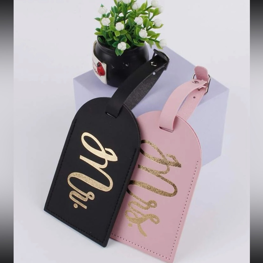 NWOT in plastic Mr. (Black only) Large luggage tag with buckle and slot